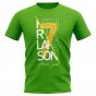 Henrik Larsson Celtic Graphic Signature T-Shirt (Green)