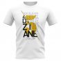 Zinedine Zidane Real Madrid Graphic Signature T-Shirt (White)