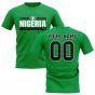 Personalised Nigeria Fan Football T-Shirt (green)