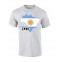 Argentina 2014 Country Flag T-shirt (grey)