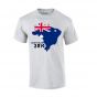 Australia 2014 Country Flag T-shirt (grey)