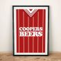 Bournemouth 1985 Football Shirt Art Print