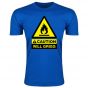 Caution Will Griggs On Fire T-Shirt (Royal Blue)