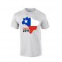 Chile 2014 Country Flag T-shirt (grey)