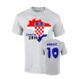 Croatia 2014 Country Flag T-shirt (modric 10)