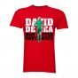 David De Gea Man United Goalkeeper T-Shirt (Red) - Kids