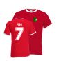 Luis Figo Portugal Ringer Tee (red)