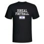 Isreal Football T-Shirt - Black