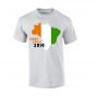 Ivory Coast 2014 Country Flag T-shirt (grey)