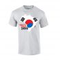 South Korea 2014 Country Flag T-shirt (grey)