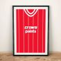 Liverpool 1984 Football Shirt Art Print