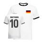 Lothar Matthaus Germany Ringer Tee (white-black)