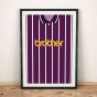 Manchester City 92/94 Away Football Shirt Art Print