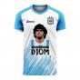 Diego Maradona D10M Concept Shirt (White) - Adult Long Sleeve