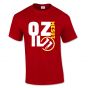 Mesut Ozil Arsenal Front T-Shirt (Red)