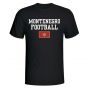 Montenegro Football T-Shirt - Black