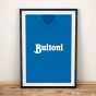 Napoli 1986 Football Shirt Art Print