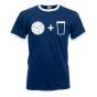 Beer and Football T-Shirt (Navy)