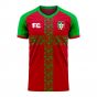 Portugal 2020-2021 Home Concept Football Kit (Fans Culture) - Kids (Long Sleeve)