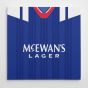 Rangers 1992 Football Canvas Print