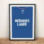 Rangers 1987 Football Shirt Art Print