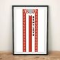 Sheffield United 1981-1983 Football Shirt Art Print