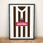 St Pauli Retro Football Shirt Art Print