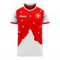 Switzerland 2020-2021 Home Concept Football Kit (Libero) - Kids (Long Sleeve)