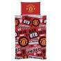 Manchester United FC Patch Single Duvet Set