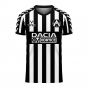 Udinese 2020-2021 Home Concept Football Kit (Viper) - Womens