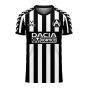 Udinese 2025-2026 Home Concept Football Kit (Viper) - Womens