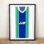 Wigan 1995 Football Shirt Art Print