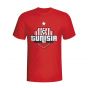 Tunisia Country Logo T-shirt (red) - Kids