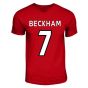 David Beckham Manchester United Hero T-shirt (red)