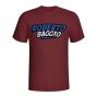 Roberto Baggio Comic Book T-shirt (maroon) - Kids