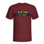 Zlatan Ibrahimovic Comic Book T-shirt (maroon) - Kids