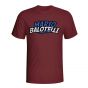 Mario Balotelli Comic Book T-shirt (maroon)