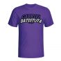 Gabriel Batistuta Comic Book T-shirt (purple)
