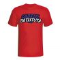 Gabriel Batistuta Comic Book T-shirt (red)