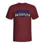 Gabriel Batistuta Comic Book T-shirt (maroon)