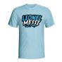 Lionel Messi Comic Book T-shirt (sky Blue) - Kids