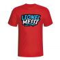 Lionel Messi Comic Book T-shirt (red) - Kids