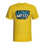 Lionel Messi Comic Book T-shirt (yellow) - Kids