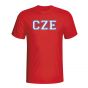 Czech Republic Country Iso T-shirt (red)