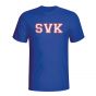 Slovakia Country Iso T-shirt (blue)