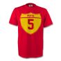 Carlos Puyol Spain Crest Tee (red)