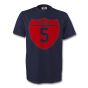 Carlos Puyol Barcelona Crest Tee (navy) - Kids