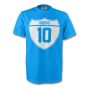 Edin Dzeko Man City Crest Tee (sky Blue) - Kids