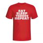 Eat Sleep Torres Repeat T-shirt (red) - Kids