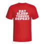 Eat Sleep Torres Repeat T-shirt (red)